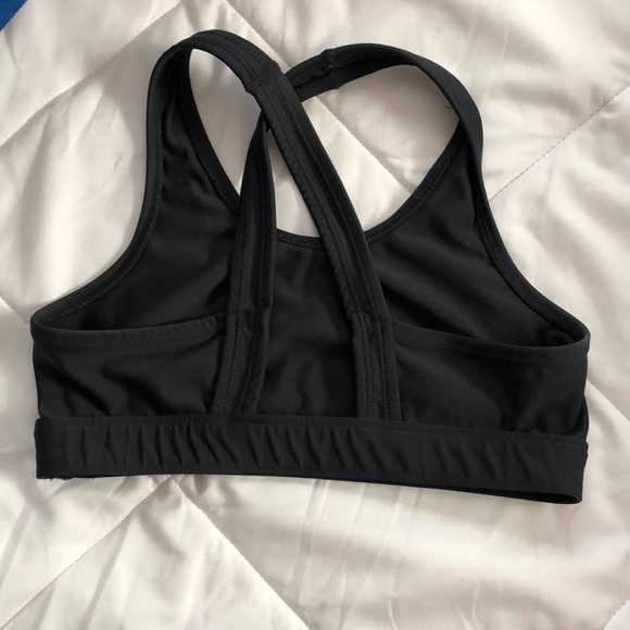 Black Under Armour Crossback Sports Bra - Picture 2 of 4